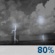 Wednesday Night: Showers and possibly a thunderstorm before 11pm, then showers likely. Patchy fog after 1am. Low around 62. Light west wind. Chance of precipitation is 80%. New precipitation amounts of less than a tenth of an inch, except higher amounts possible in thunderstorms. Wednesday Night: Showers and possibly a thunderstorm before 11pm, then showers likely. Patchy fog after 1am. Low around 62. Light west wind. Chance of precipitation is 80%. New precipitation amounts of less than a tenth of an inch, except higher amounts possible in thunderstorms.