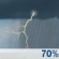 Wednesday: Showers and thunderstorms likely, mainly between 1pm and 4pm, then showers likely and possibly a thunderstorm after 4pm.  Mostly cloudy, with a high near 82. Southeast wind 5 to 10 mph.  Chance of precipitation is 70%.