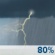 This Afternoon: A chance of showers and thunderstorms, then showers and possibly a thunderstorm after 5pm. Some of the storms could produce heavy rainfall. High near 70. Southwest wind around 11 mph, with gusts as high as 21 mph. Chance of precipitation is 80%. New rainfall amounts between a quarter and half of an inch possible. This Afternoon: A chance of showers and thunderstorms, then showers and possibly a thunderstorm after 5pm. Some of the storms could produce heavy rainfall. High near 70. Southwest wind around 11 mph, with gusts as high as 21 mph. Chance of precipitation is 80%. New rainfall amounts between a quarter and half of an inch possible.