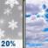 Monday: A 20 percent chance of snow showers before 10am.  Mostly cloudy, with a high near 26.