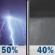 Tonight: A chance of showers and thunderstorms. Patchy fog after 10pm. Otherwise, mostly cloudy, with a low around 63. Light and variable wind becoming west around 5 mph after midnight. Chance of precipitation is 50%. Tonight: A chance of showers and thunderstorms. Patchy fog after 10pm. Otherwise, mostly cloudy, with a low around 63. Light and variable wind becoming west around 5 mph after midnight. Chance of precipitation is 50%.