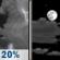 Tonight: A slight chance of showers and thunderstorms before 9pm, then a slight chance of showers between 9pm and midnight.  Partly cloudy, with a low around 54. Southeast wind 5 to 8 mph becoming calm. Winds could gust as high as 20 mph.  Chance of precipitation is 20%.